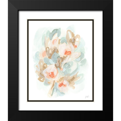 Bouquet Illusion II Black Modern Wood Framed Art Print with Double Matting by Vess, June Erica