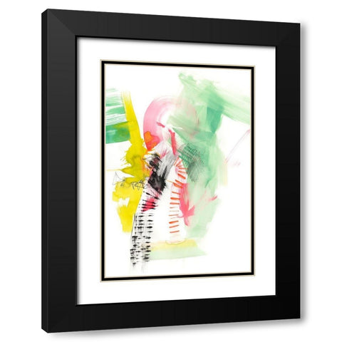 Neon Playground I Black Modern Wood Framed Art Print with Double Matting by Goldberger, Jennifer