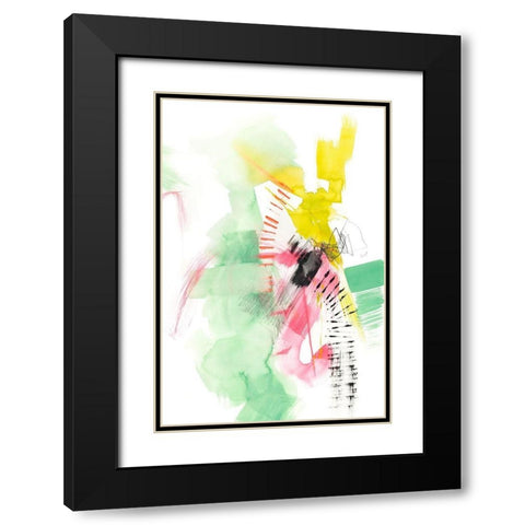 Neon Playground II Black Modern Wood Framed Art Print with Double Matting by Goldberger, Jennifer