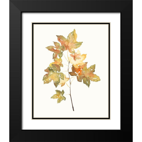 Fall Study I Black Modern Wood Framed Art Print with Double Matting by Goldberger, Jennifer