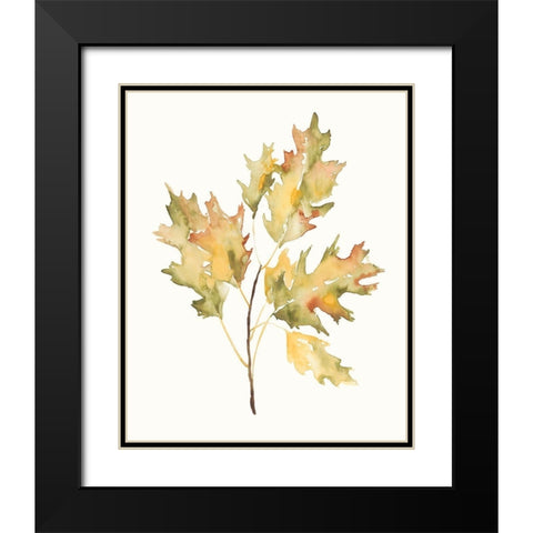 Fall Study II Black Modern Wood Framed Art Print with Double Matting by Goldberger, Jennifer