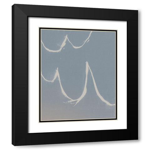 Sailing Scrawl I Black Modern Wood Framed Art Print with Double Matting by Green, Jacob