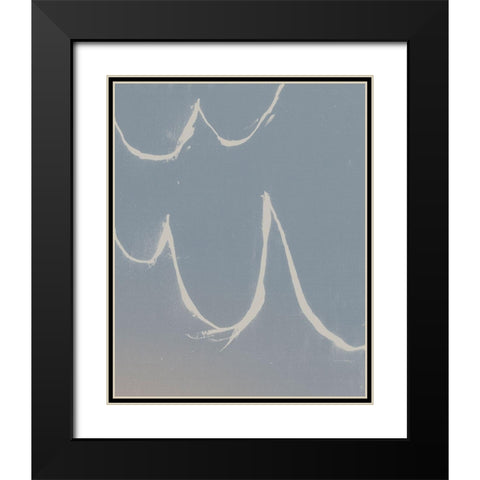 Sailing Scrawl I Black Modern Wood Framed Art Print with Double Matting by Green, Jacob