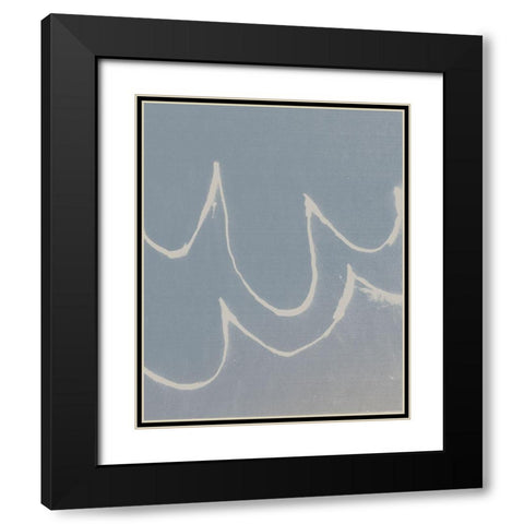 Sailing Scrawl II Black Modern Wood Framed Art Print with Double Matting by Green, Jacob