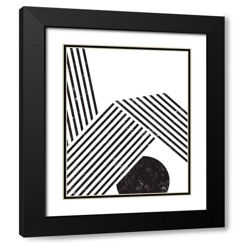 Orthograph I Black Modern Wood Framed Art Print with Double Matting by Green, Jacob