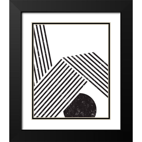Orthograph I Black Modern Wood Framed Art Print with Double Matting by Green, Jacob