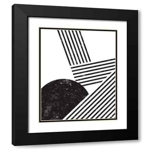Orthograph II Black Modern Wood Framed Art Print with Double Matting by Green, Jacob