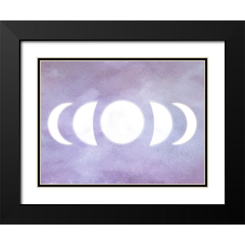 Celestia II Black Modern Wood Framed Art Print with Double Matting by Borges, Victoria