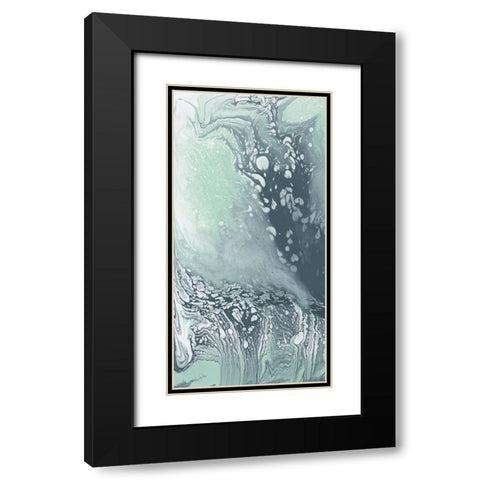 Waterflow I Black Modern Wood Framed Art Print with Double Matting by Goldberger, Jennifer