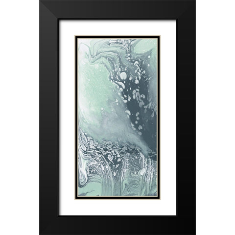 Waterflow I Black Modern Wood Framed Art Print with Double Matting by Goldberger, Jennifer