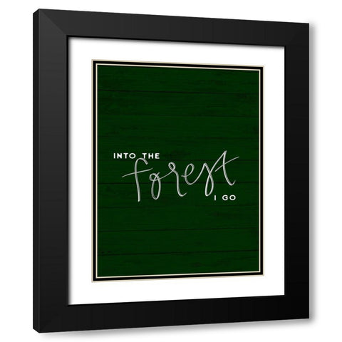 Hug a Tree II Black Modern Wood Framed Art Print with Double Matting by Hambly, Anna
