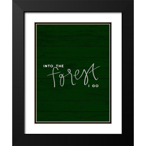 Hug a Tree II Black Modern Wood Framed Art Print with Double Matting by Hambly, Anna
