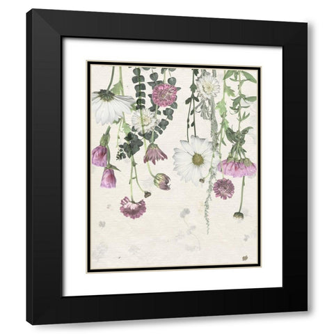 Flower Veil I Black Modern Wood Framed Art Print with Double Matting by Popp, Grace