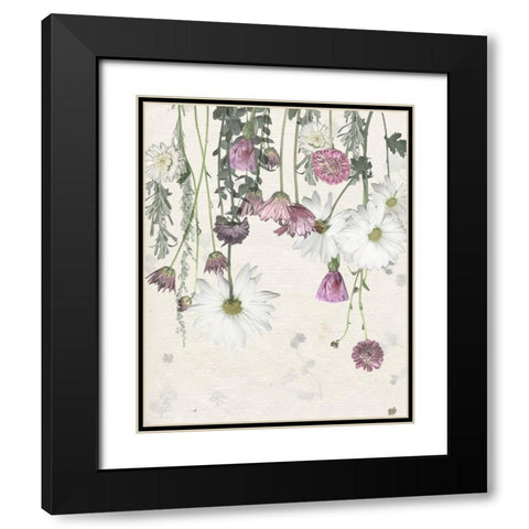 Flower Veil II Black Modern Wood Framed Art Print with Double Matting by Popp, Grace