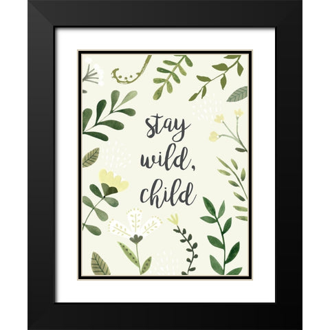 Nursery Sentiment II Black Modern Wood Framed Art Print with Double Matting by Borges, Victoria