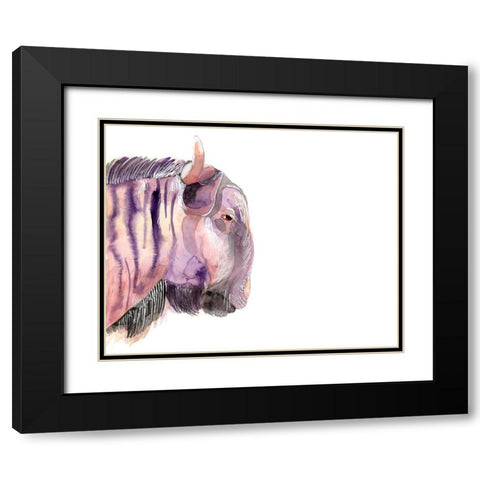 Sunset Safari V Black Modern Wood Framed Art Print with Double Matting by Ludwig, Alicia