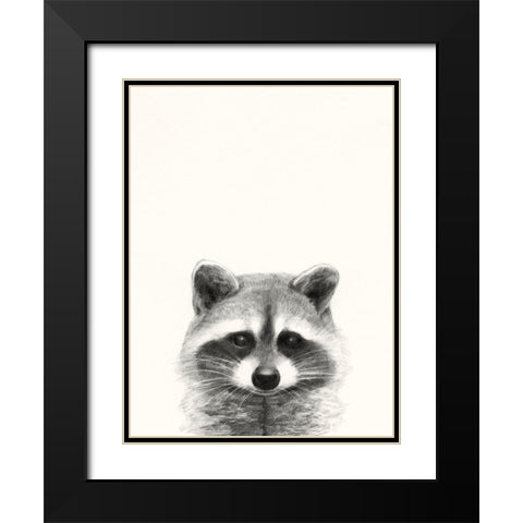 Animal Mug II Black Modern Wood Framed Art Print with Double Matting by Borges, Victoria
