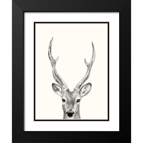 Animal Mug IV Black Modern Wood Framed Art Print with Double Matting by Borges, Victoria