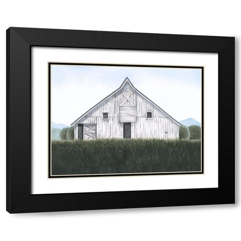 Blueridge Barn II Black Modern Wood Framed Art Print with Double Matting by Popp, Grace