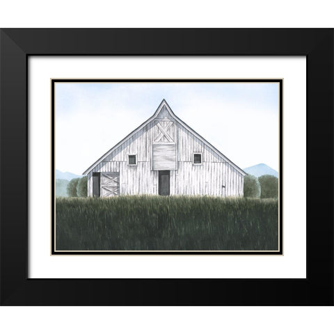 Blueridge Barn II Black Modern Wood Framed Art Print with Double Matting by Popp, Grace