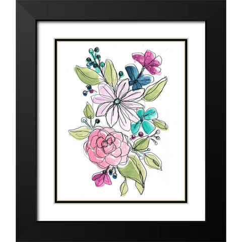 Bright Sketch I Black Modern Wood Framed Art Print with Double Matting by Vess, June Erica