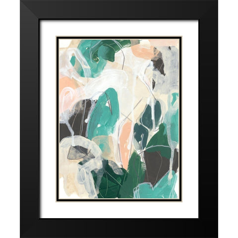 Modal I Black Modern Wood Framed Art Print with Double Matting by Vess, June Erica