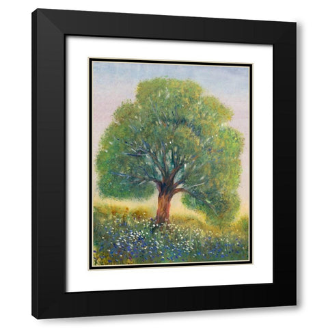 Standing in the Field II Black Modern Wood Framed Art Print with Double Matting by OToole, Tim