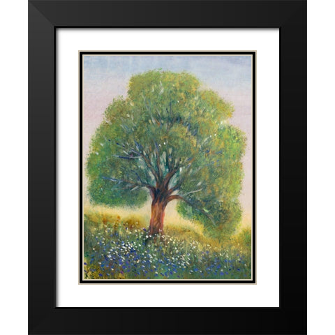 Standing in the Field II Black Modern Wood Framed Art Print with Double Matting by OToole, Tim