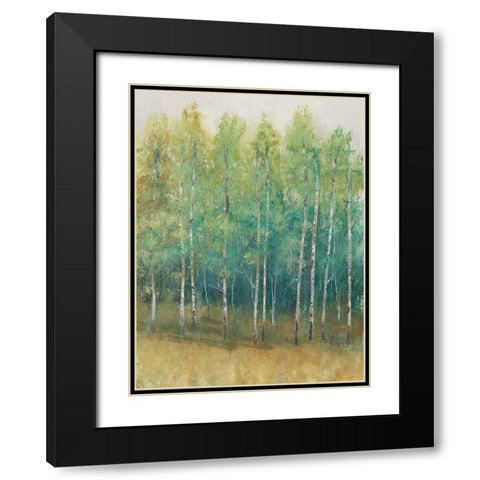 Woodland Edge II Black Modern Wood Framed Art Print with Double Matting by OToole, Tim