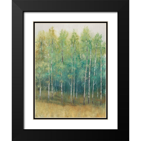 Woodland Edge II Black Modern Wood Framed Art Print with Double Matting by OToole, Tim