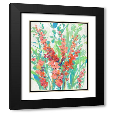 Tropical Summer Blooms II Black Modern Wood Framed Art Print with Double Matting by OToole, Tim