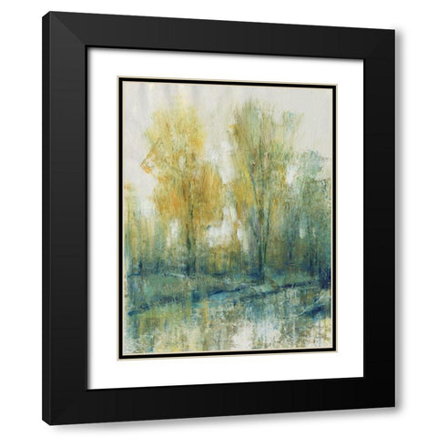 Tree Glow I Black Modern Wood Framed Art Print with Double Matting by OToole, Tim