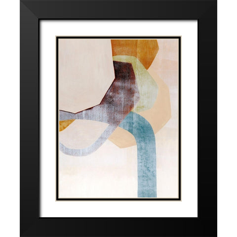 Desert Rockfall I Black Modern Wood Framed Art Print with Double Matting by Popp, Grace