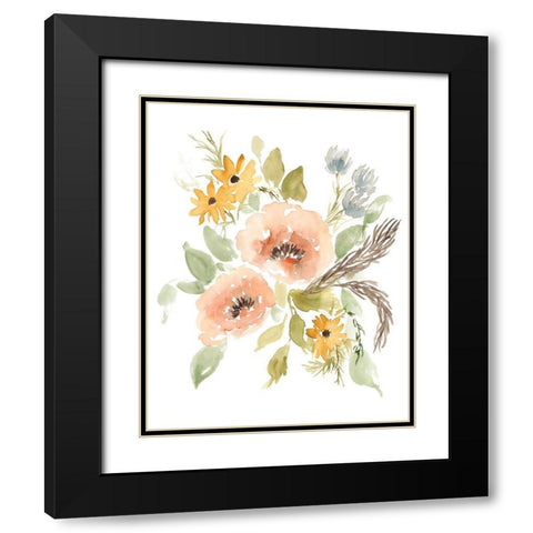 Late Summer Flowers II Black Modern Wood Framed Art Print with Double Matting by Goldberger, Jennifer