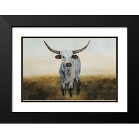 Knight in White Satin I Black Modern Wood Framed Art Print with Double Matting by Winkler, Kathy