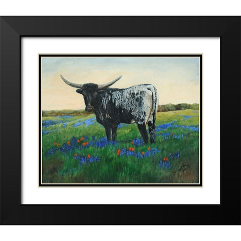 My Flowers II Black Modern Wood Framed Art Print with Double Matting by Winkler, Kathy