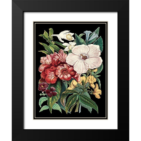 Garden Gathering IV Black Modern Wood Framed Art Print with Double Matting by Unknown
