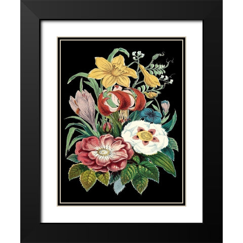 Garden Gathering VI Black Modern Wood Framed Art Print with Double Matting by Unknown