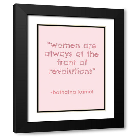 Womxn IV Black Modern Wood Framed Art Print with Double Matting by Hambly, Anna