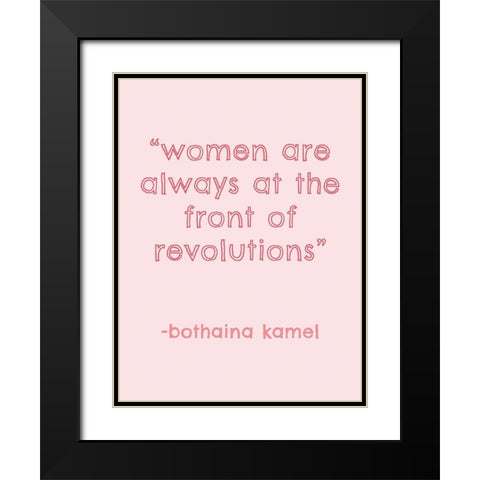 Womxn IV Black Modern Wood Framed Art Print with Double Matting by Hambly, Anna