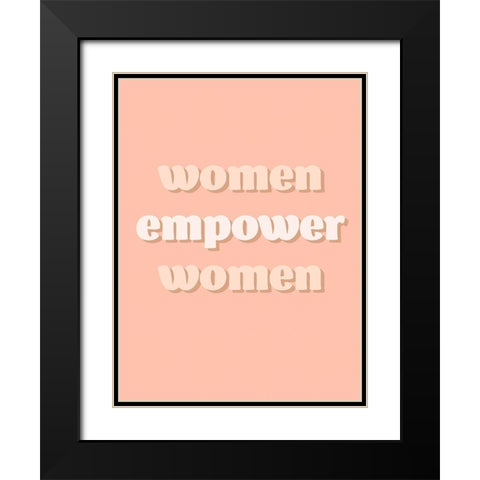 Womxn VI Black Modern Wood Framed Art Print with Double Matting by Hambly, Anna