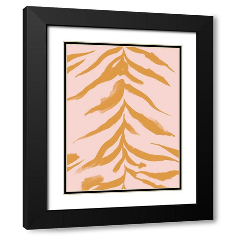 Pastel Predator II Black Modern Wood Framed Art Print with Double Matting by Green, Jacob