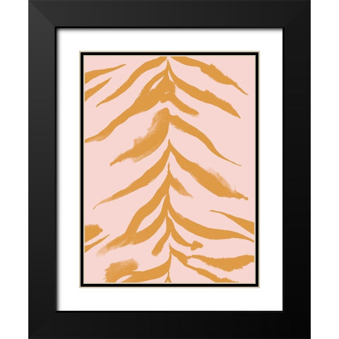 Pastel Predator II Black Modern Wood Framed Art Print with Double Matting by Green, Jacob