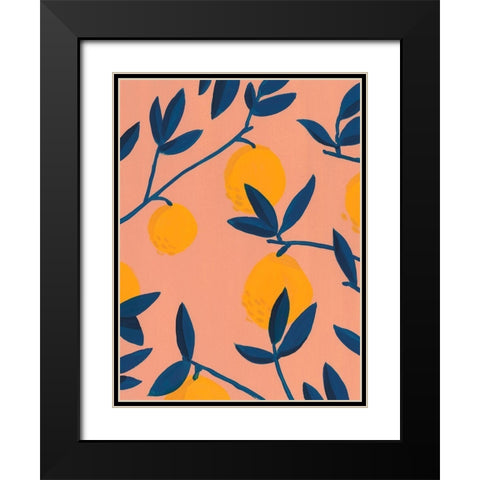 Sunlit Grove I Black Modern Wood Framed Art Print with Double Matting by Green, Jacob