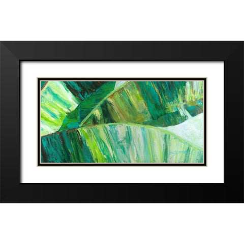 Goin Bananas II Black Modern Wood Framed Art Print with Double Matting by Wilkins, Suzanne