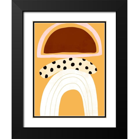 Banana Split I Black Modern Wood Framed Art Print with Double Matting by Borges, Victoria