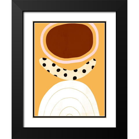 Banana Split II Black Modern Wood Framed Art Print with Double Matting by Borges, Victoria