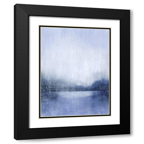 Deep Blue Mist I Black Modern Wood Framed Art Print with Double Matting by Popp, Grace