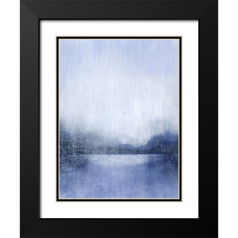 Deep Blue Mist I Black Modern Wood Framed Art Print with Double Matting by Popp, Grace