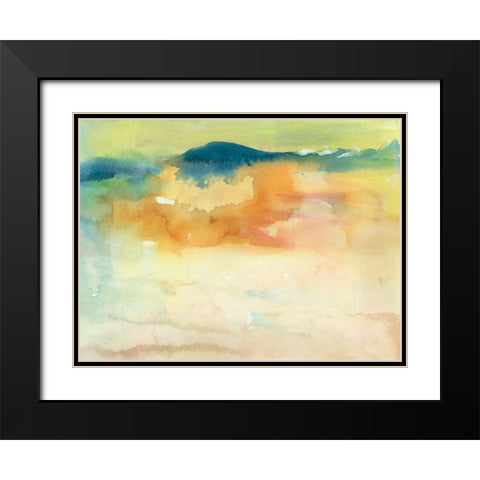 Becoming Calm I Black Modern Wood Framed Art Print with Double Matting by Combs, Joyce